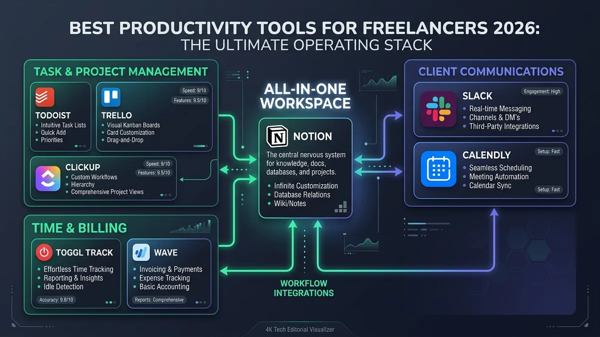 9 Best Productivity Tools for Freelancers in 2026