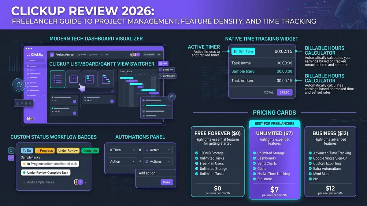 ClickUp Review (2026): Is It the Best Freelancer Tool?