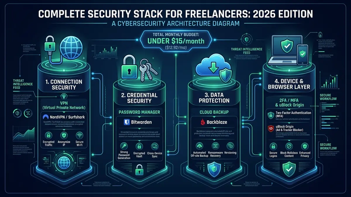 Building a Complete Security Stack for Freelancers: 2026 Edition