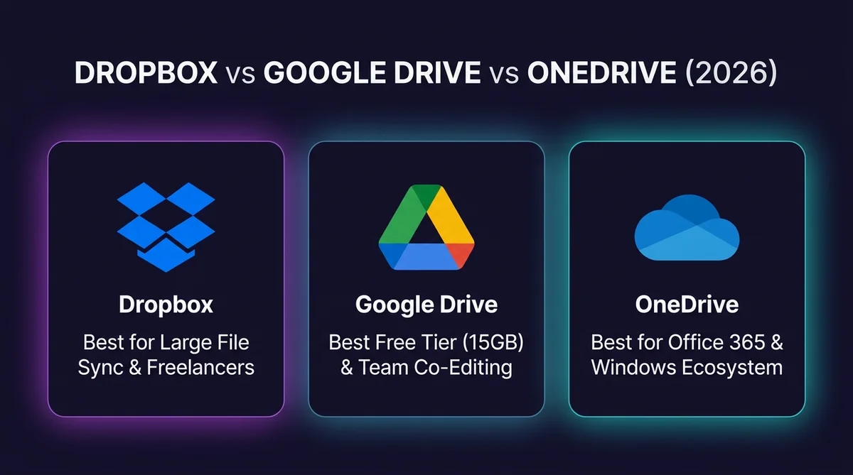Dropbox vs Google Drive vs OneDrive: Which Is the Best?