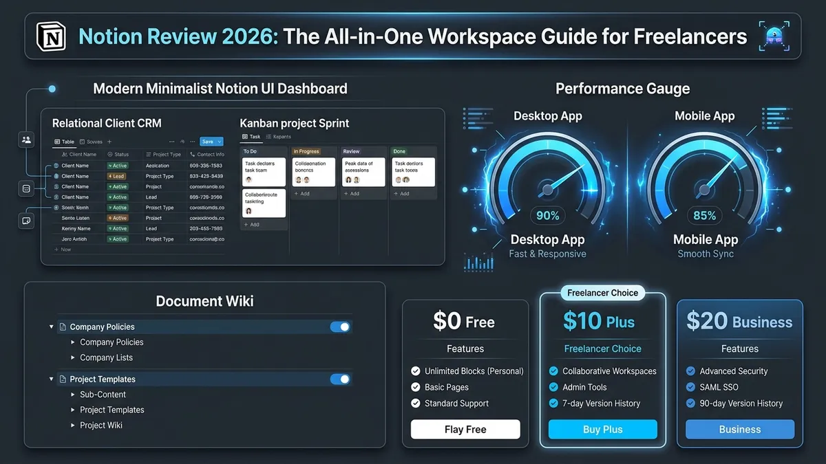 Notion Review 2026: The All-in-One Freelancer Guide